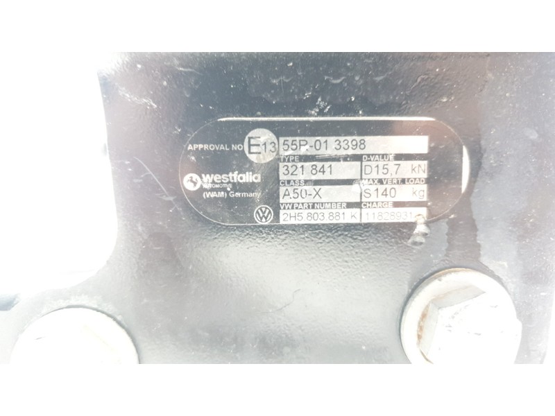 Recambio de enganche remolque para volkswagen amarok referencia OEM IAM 2H5803881K 321841 