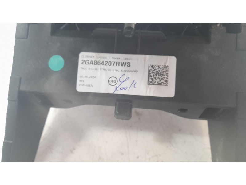Recambio de apoyabrazos central para volkswagen t-roc (a11, d11) 2.0 tdi referencia OEM IAM 2GA864207RWS  