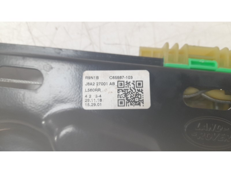 Recambio de elevalunas trasero izquierdo para land rover range rover velar (l560) 2.0 p300 si4 4x4 referencia OEM IAM J8A227001A