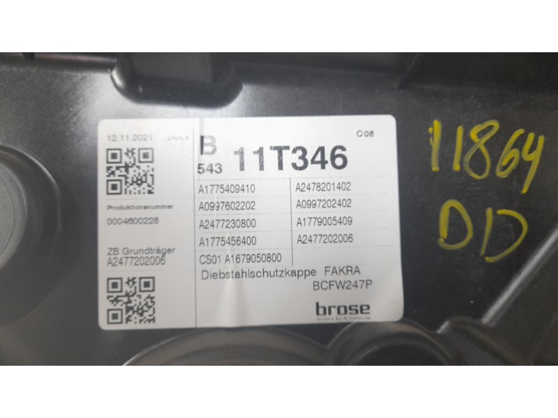 Recambio de elevalunas delantero derecho para mercedes-benz b-klasse (bm 247) b 200 d referencia OEM IAM A1775409410  
