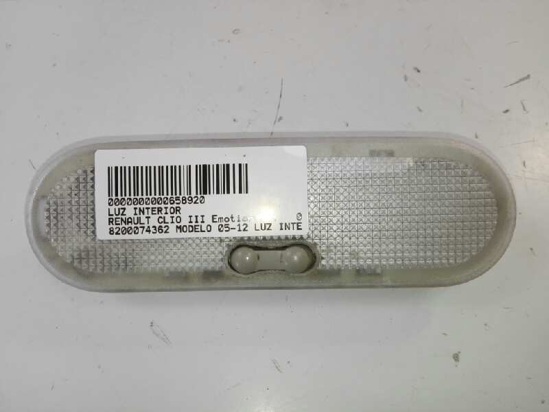 Recambio de luz interior para renault clio iii emotion referencia OEM IAM 8200074362  