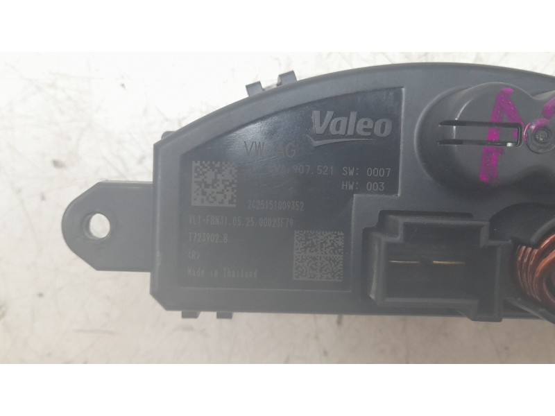 Recambio de resistencia calefaccion para audi a1 sportback (gba) 30 tfsi referencia OEM IAM 5WA907521 T723902B RSF530037HQ/RSF53