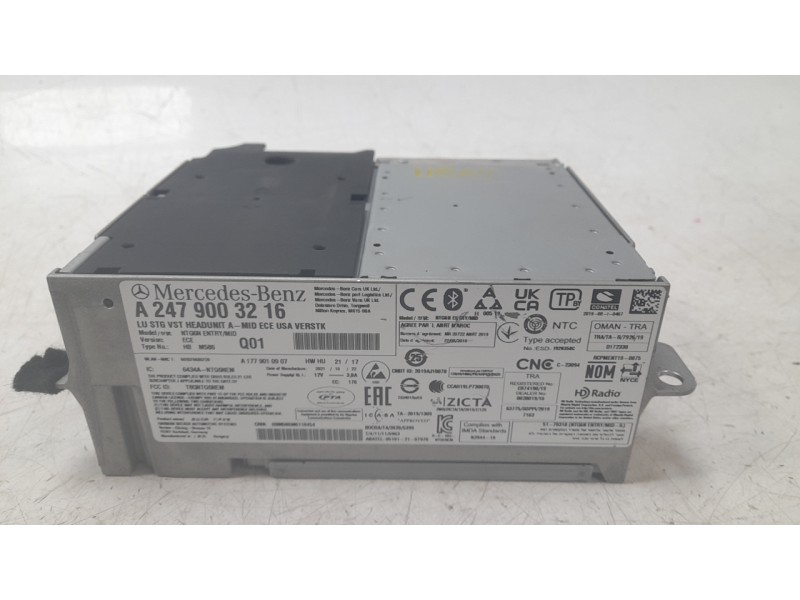 Recambio de sistema navegacion gps para mercedes-benz b-klasse (bm 247) b 200 d referencia OEM IAM A2479003216  