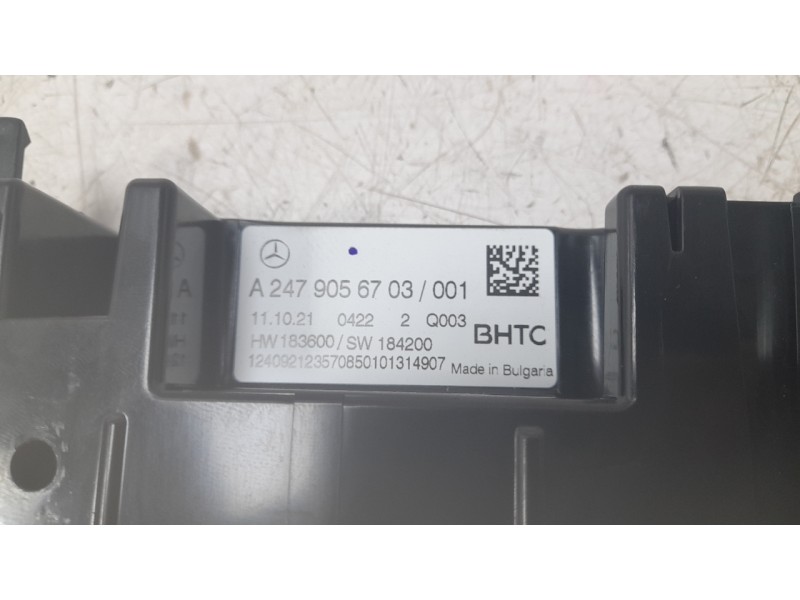 Recambio de mando climatizador para mercedes-benz b-klasse (bm 247) b 200 d referencia OEM IAM 2479056703  