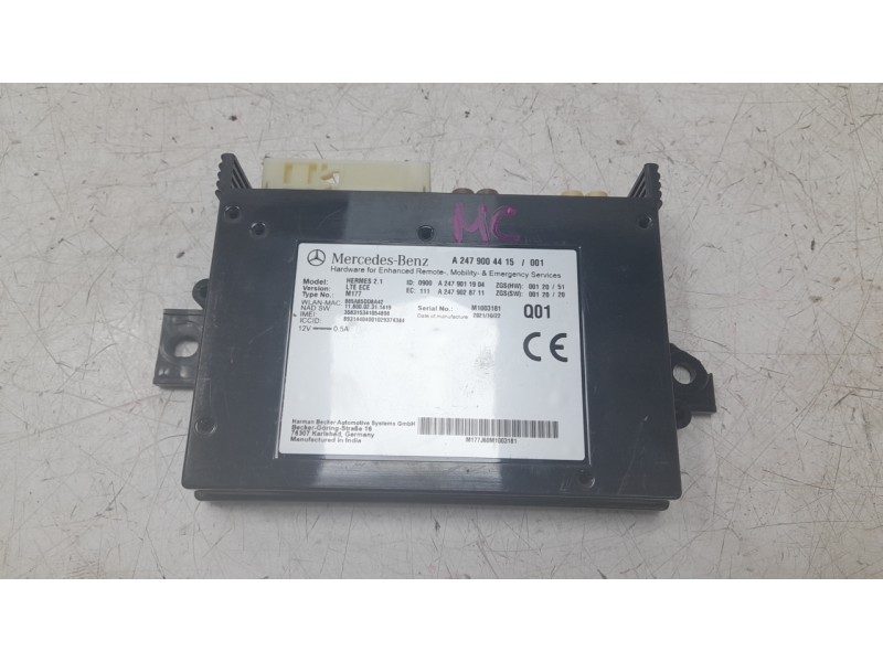 Recambio de modulo electronico para mercedes-benz b-klasse (bm 247) b 200 d referencia OEM IAM A2479004415  