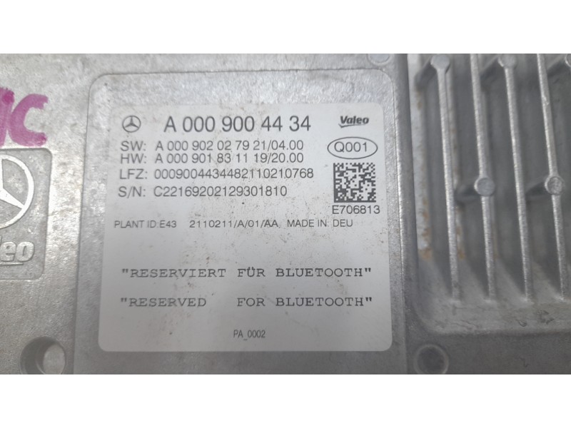 Recambio de modulo electronico para mercedes-benz b-klasse (bm 247) b 200 d referencia OEM IAM A0009004434  