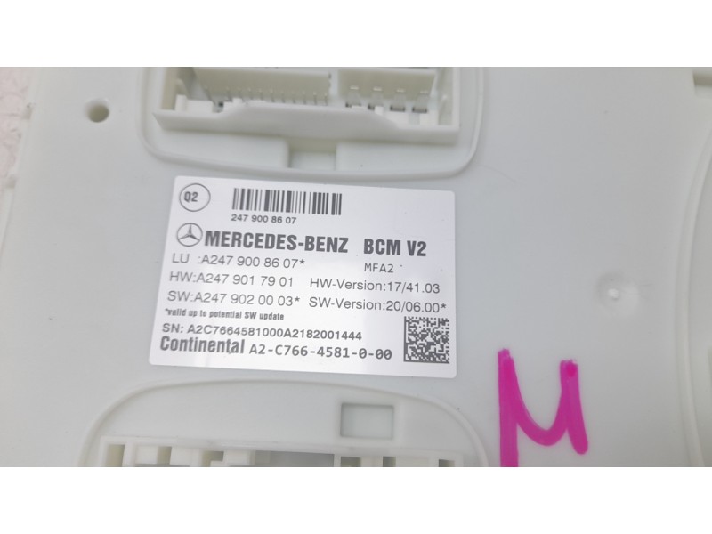 Recambio de modulo electronico para mercedes-benz b-klasse (bm 247) b 200 d referencia OEM IAM A2479008607 A2C76645810 