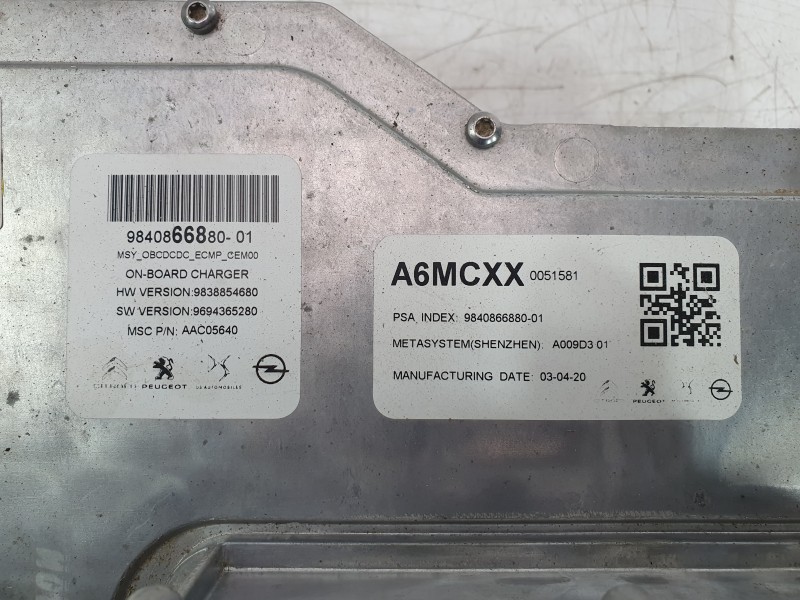 Recambio de inversor para opel corsa f (p2jo) corsa-e (68) referencia OEM IAM 9840866880  