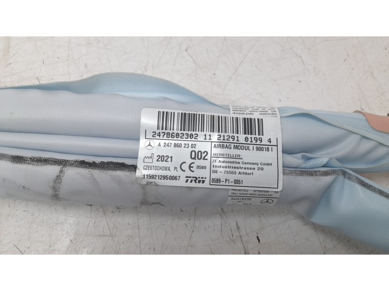 Recambio de kit airbag para mercedes-benz b-klasse (bm 247) b 200 d referencia OEM IAM 24768033009051  