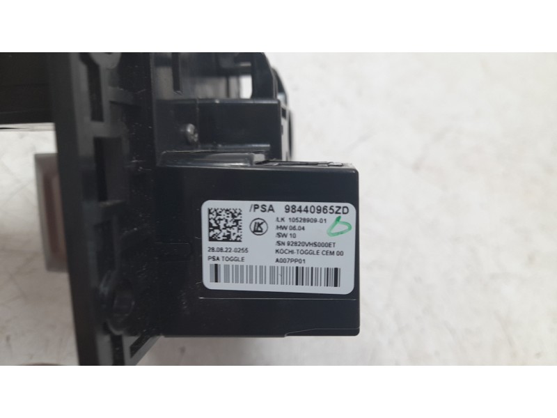 Recambio de palanca cambio para citroën c4 x e-shine referencia OEM IAM 98440965ZD  