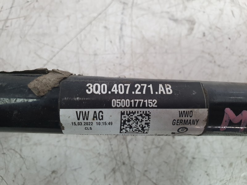 Recambio de transmision delantera izquierda para cupra formentor (km7, kmp) 1.5 tsi referencia OEM IAM 3Q0407271AB  