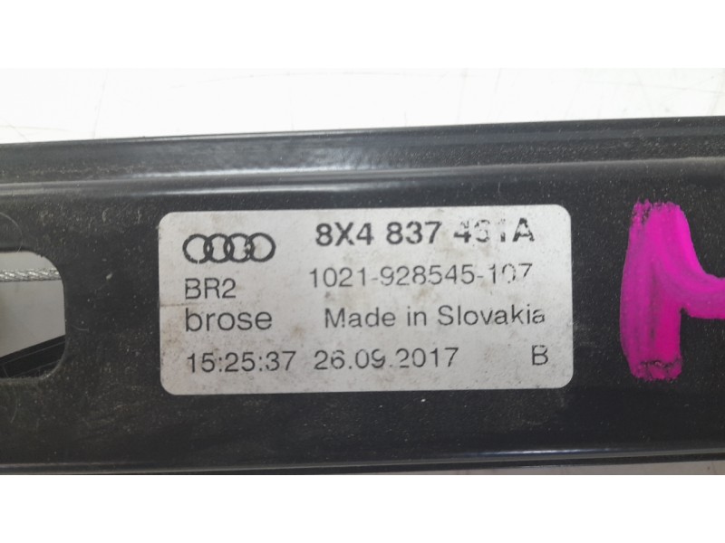 Recambio de elevalunas delantero izquierdo para audi a1 sportback (8xa, 8xf) 1.6 tdi referencia OEM IAM 8X4837461A 1021928545107