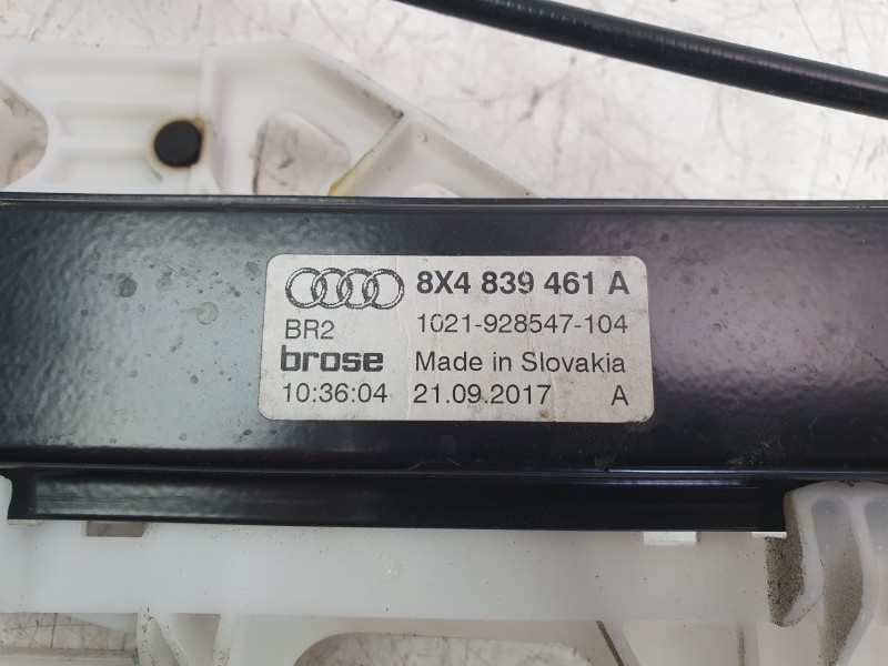 Recambio de elevalunas trasero izquierdo para audi a1 sportback (8xa, 8xf) 1.6 tdi referencia OEM IAM 8X4839461A 8K0959812A 