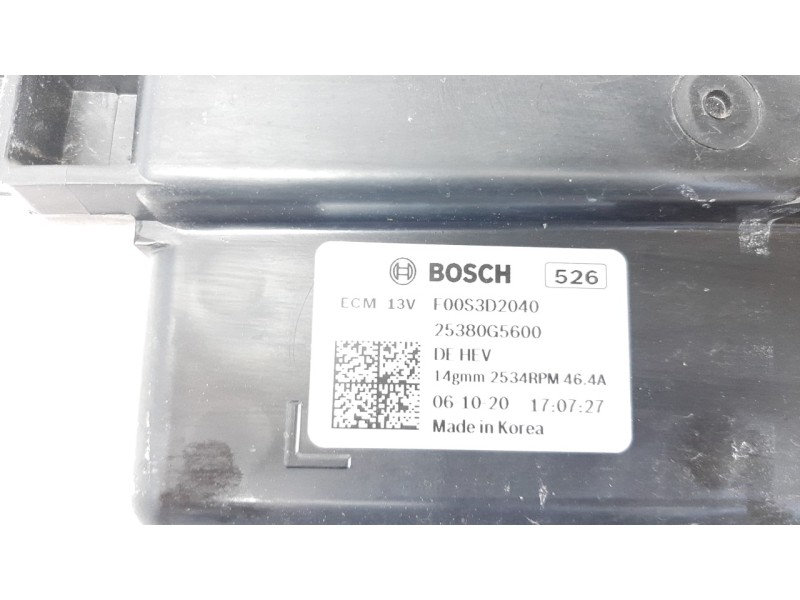 Recambio de electroventilador para kia niro referencia OEM IAM 25350G5600  