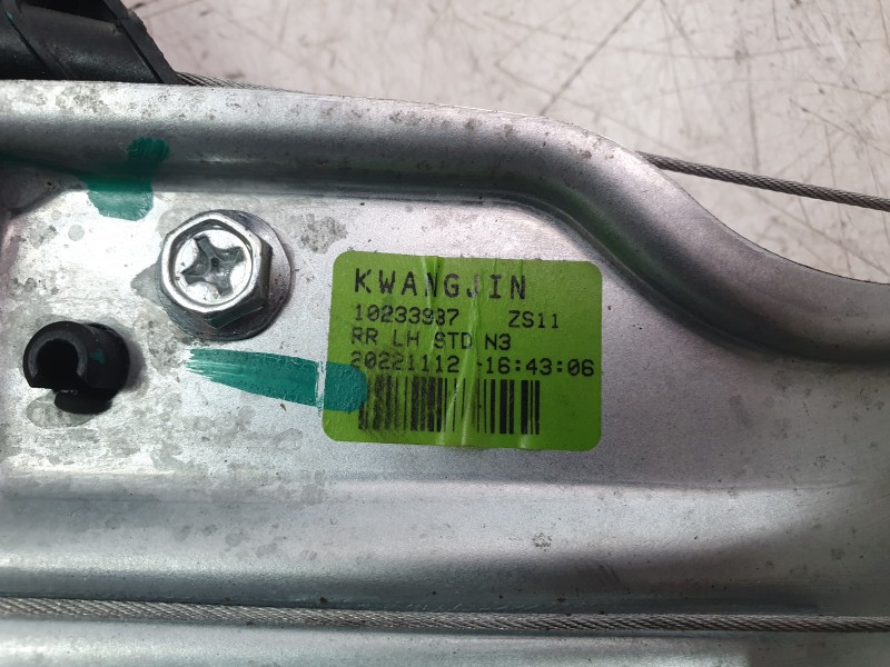 Recambio de elevalunas trasero izquierdo para mg zs suv (azs1) 1.0 t-gdi referencia OEM IAM 10233937  