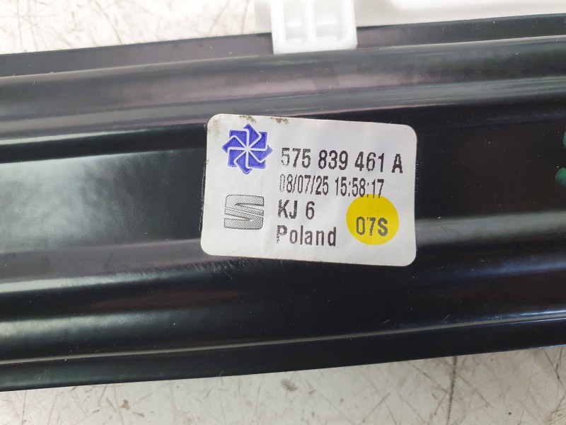 Recambio de elevalunas trasero izquierdo para skoda karoq (nu7, nd7) 1.5 tsi referencia OEM IAM 575839461A 0130822725 ST810W054