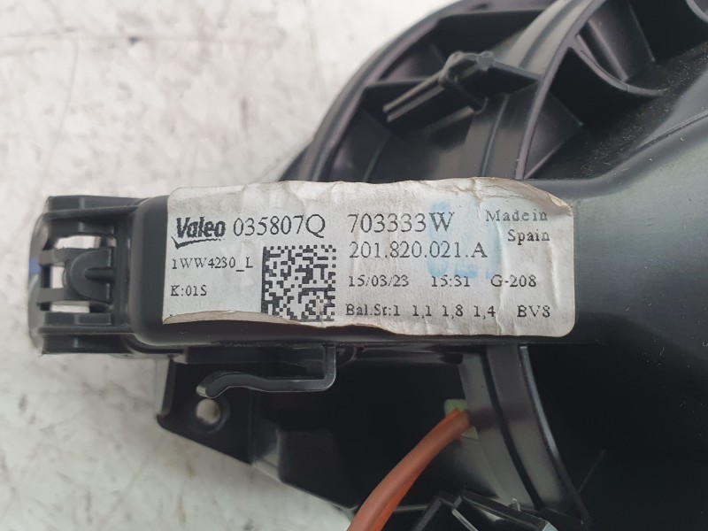 Recambio de ventilador calefaccion para volkswagen t-cross (c11, d31) 1.0 tsi referencia OEM IAM 2Q1820021A  34625