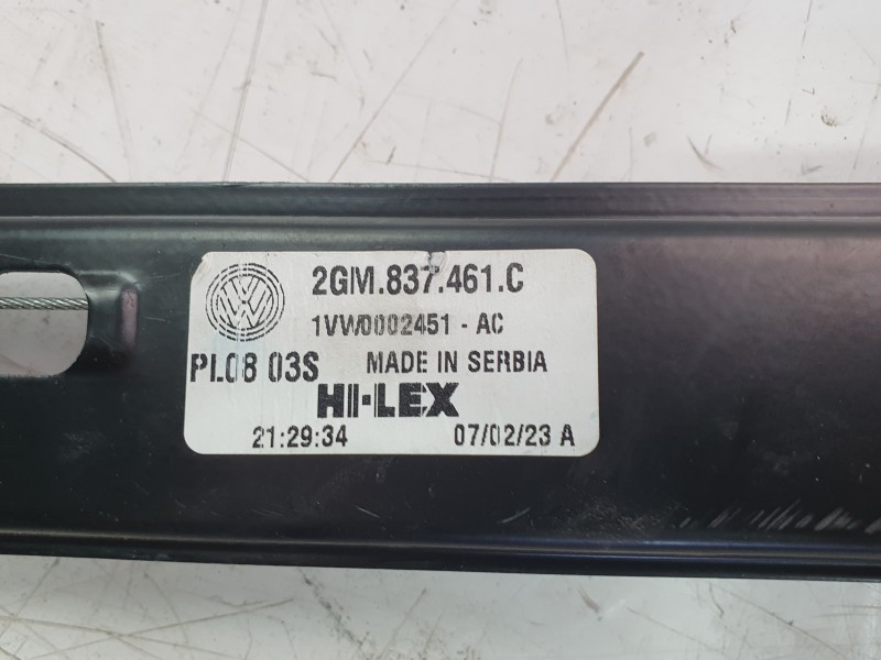 Recambio de elevalunas delantero izquierdo para volkswagen t-cross (c11, d31) 1.0 tsi referencia OEM IAM 2GM837461C  106238316/V