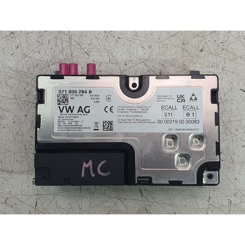 Recambio de modulo electronico para skoda octavia iv (nx3, nn3, pv3) 2.0 tdi referencia OEM IAM 571035284B 408VIHJB12657 