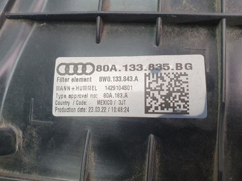 Recambio de caja filtro aire para bmw x2 (f39) sdrive 18 d referencia OEM IAM 80A133835BG  
