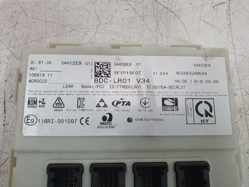 Recambio de caja reles / fusibles para bmw x2 (f39) sdrive 18 d referencia OEM IAM 10681811 BDCLR01V34 