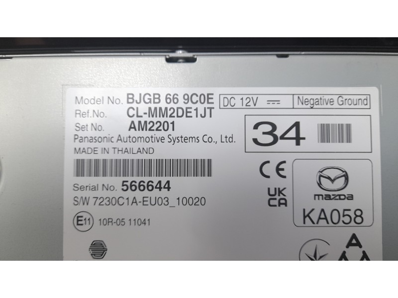 Recambio de sistema navegacion gps para mazda 3 hatchback (bp) 2.0 skyactiv-g m hybrid referencia OEM IAM BGKM611J0  