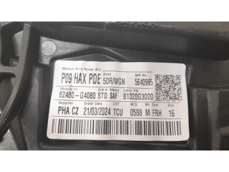 Recambio de elevalunas delantero derecho para hyundai i30 (pde, pd, pden) 2.0 n referencia OEM IAM 82480G4080  