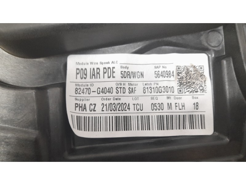 Recambio de elevalunas delantero izquierdo para hyundai i30 (pde, pd, pden) 2.0 n referencia OEM IAM 82470G4040  