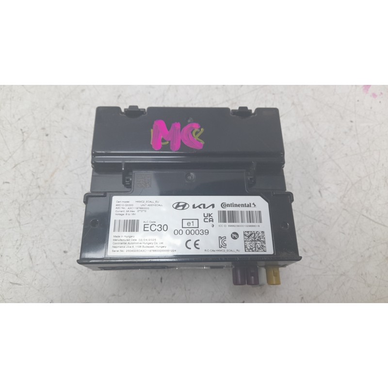 Recambio de modulo electronico para hyundai bayon 1.2 mpi 79 cv maxx (2024) referencia OEM IAM 96510Q0300 A3C1197680000 
