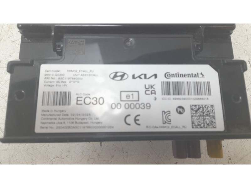Recambio de modulo electronico para hyundai bayon 1.2 mpi 79 cv maxx (2024) referencia OEM IAM 96510Q0300 A3C1197680000 