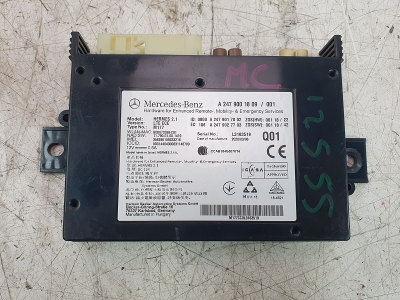 Recambio de modulo electronico para mercedes-benz gle coupe (c167) gle 350 d 4-matic (167.321) referencia OEM IAM A2479001809  