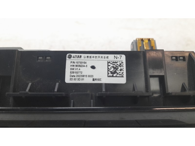 Recambio de mando climatizador para mg zs suv (azs1) 1.5 vti referencia OEM IAM 10703154  
