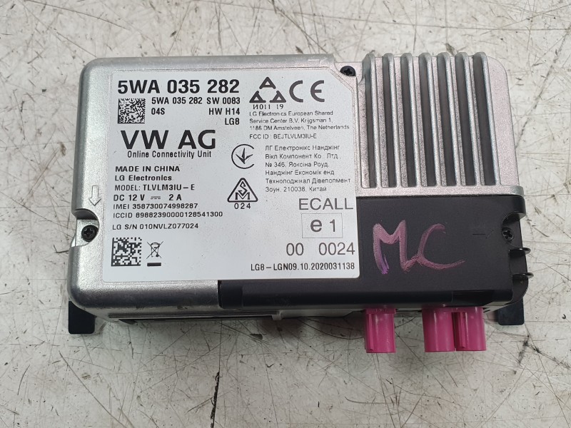 Recambio de modulo electronico para seat arona (kj7, kjp) 1.0 tsi referencia OEM IAM 5WA035282  