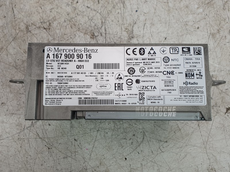 Recambio de sistema navegacion gps para mercedes-benz gle coupe (c167) gle 350 d 4-matic (167.321) referencia OEM IAM A177901400