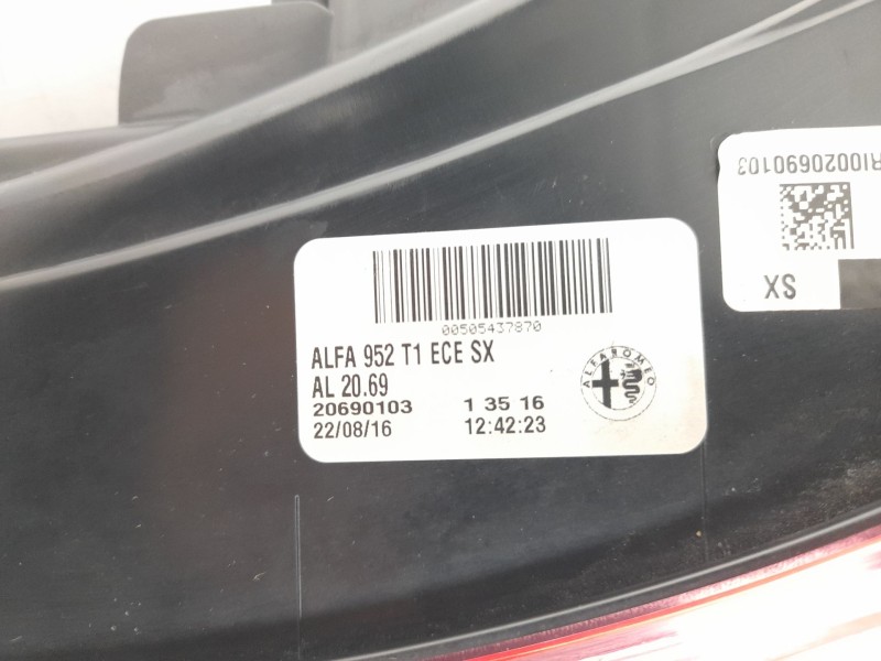 Recambio de piloto trasero izquierdo para alfa romeo giulia (952_) 2.2 d (952aem250, 952aea250) referencia OEM IAM 50543787  