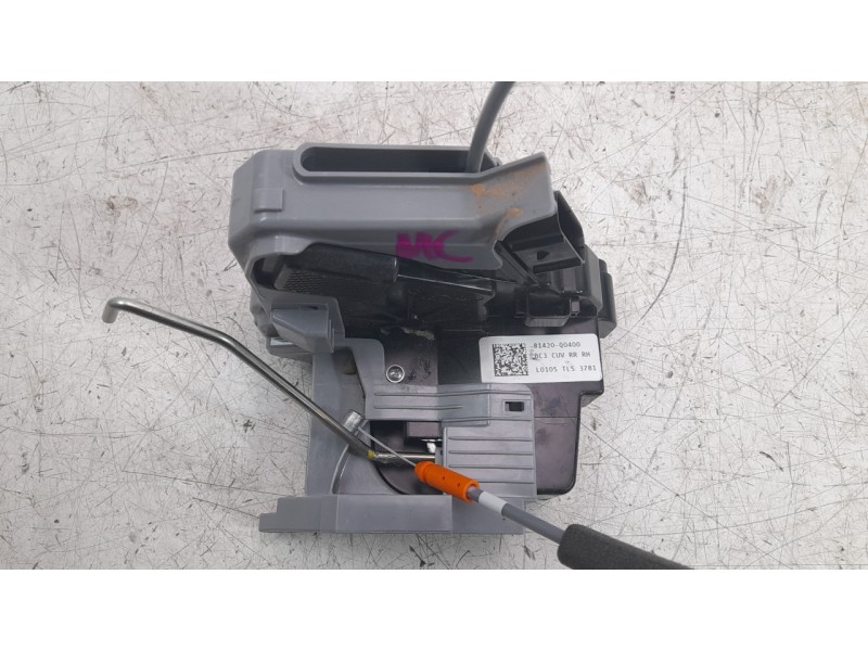 Recambio de cerradura puerta trasera derecha para hyundai bayon 1.2 mpi 79 cv maxx (2024) referencia OEM IAM 81420Q0400  