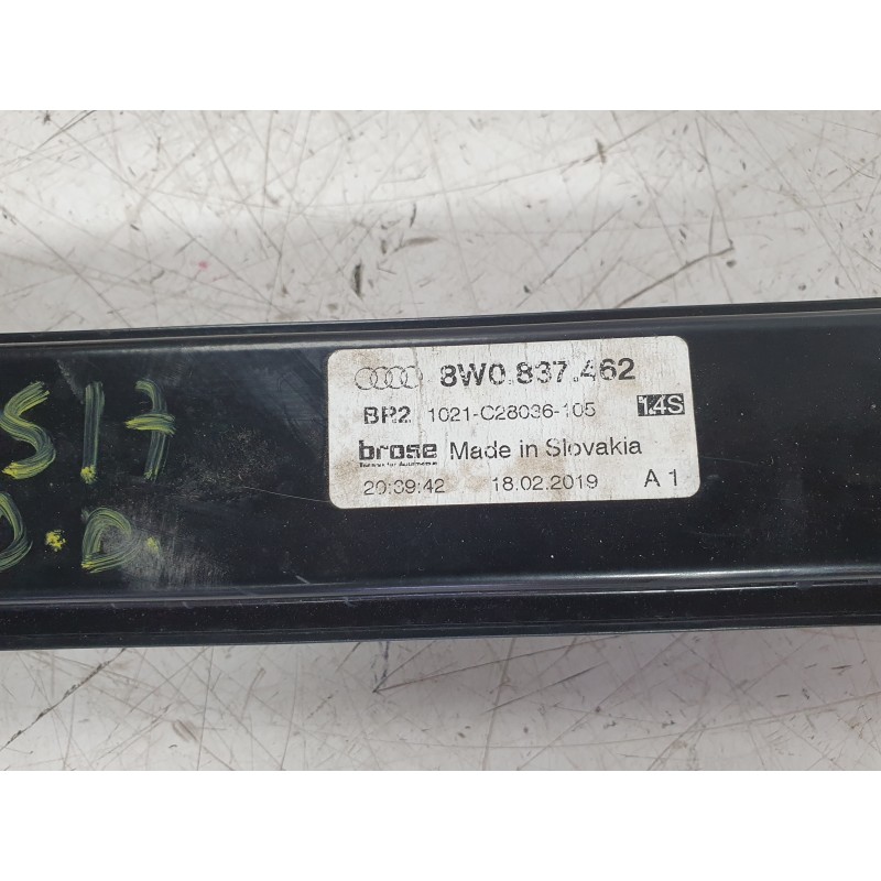 Recambio de elevalunas delantero derecho para audi a4 b9 (8w2, 8wc) 40 tfsi mild hybrid referencia OEM IAM 8W0837462  113170/203