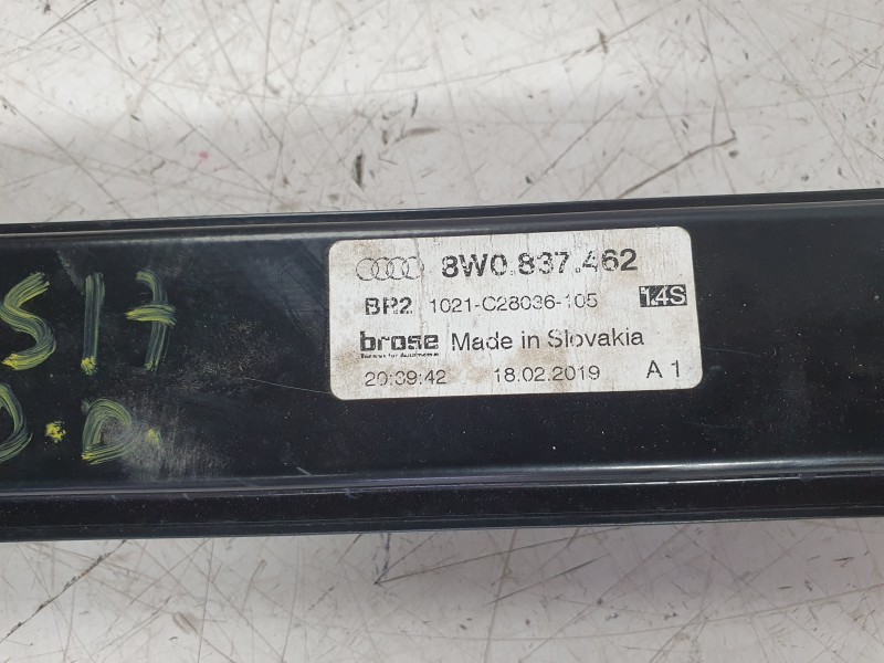 Recambio de elevalunas delantero derecho para audi a4 b9 (8w2, 8wc) 40 tfsi mild hybrid referencia OEM IAM 8W0837462  113170/203
