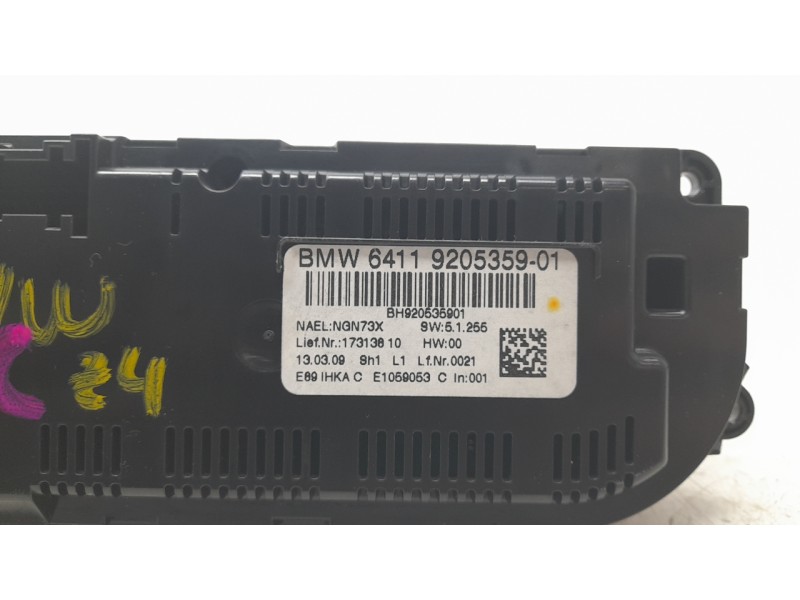 Recambio de mando climatizador para bmw z4 roadster (e89) sdrive 23 i referencia OEM IAM 6411920535901  