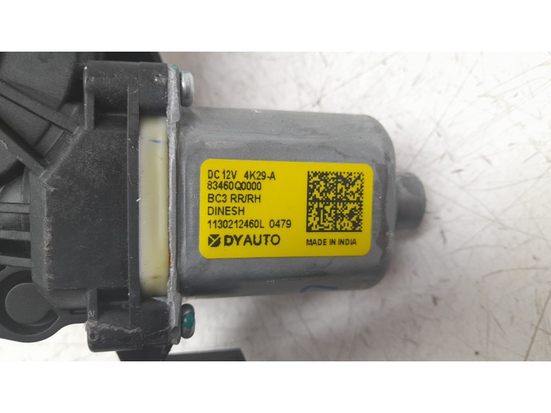 Recambio de elevalunas trasero derecho para hyundai bayon 1.2 mpi 79 cv maxx (2024) referencia OEM IAM 83404Q0010  