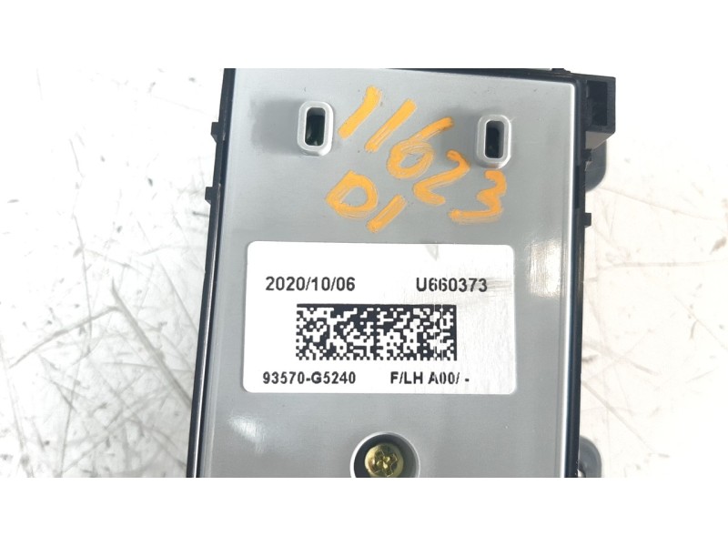 Recambio de mando elevalunas delantero izquierdo para kia niro referencia OEM IAM 93570G5240  