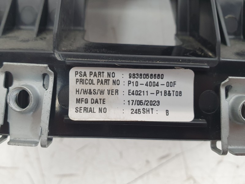 Recambio de cuadro instrumentos para citroën ami (9a_) electric (9az2ca) referencia OEM IAM 9838058680  