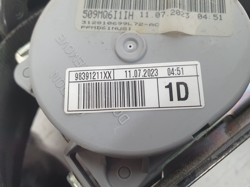 Recambio de cinturon seguridad delantero derecho para citroën ami (9a_) electric (9az2ca) referencia OEM IAM   
