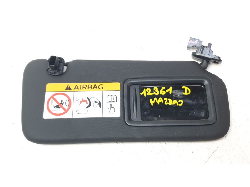 Recambio de parasol derecho para mazda 3 hatchback (bp) 2.0 skyactiv-g m hybrid referencia OEM IAM BDMA69270C02  