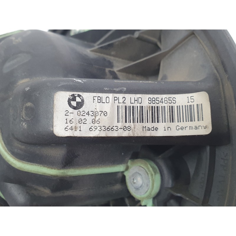 Recambio de ventilador calefaccion para bmw 3 (e90) 320 d referencia OEM IAM 64119227670  EWNBM005/2105310/2145310/2185310/34124