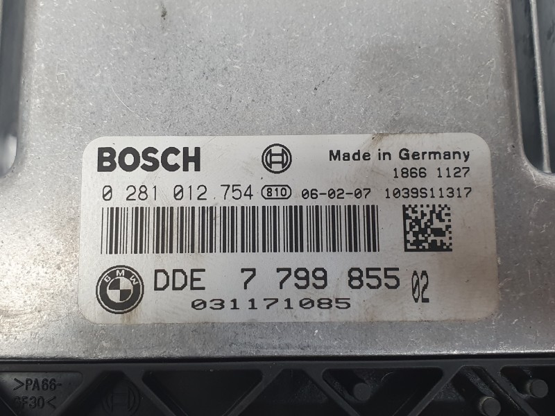 Recambio de centralita motor uce para bmw 3 (e90) 320 d referencia OEM IAM 779985502 0281012754 