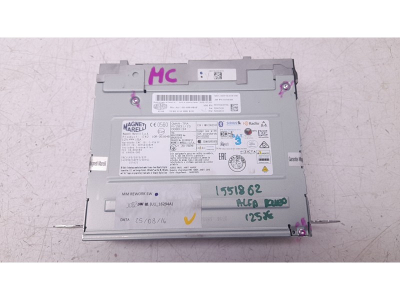 Recambio de sistema navegacion gps para alfa romeo giulia (952_) 2.2 d (952aem250, 952aea250) referencia OEM IAM 50546585 503551