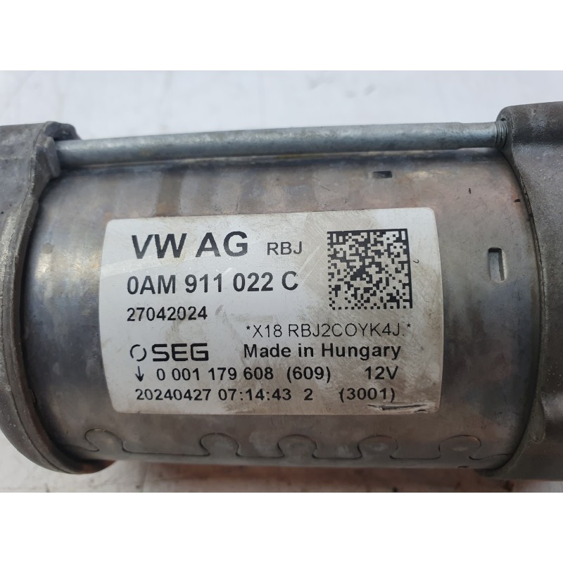Recambio de motor arranque para seat leon (kl1, klg) 1.0 tsi referencia OEM IAM 0AM911022C 0001179608 ARF980401BS/ARF130A01BS