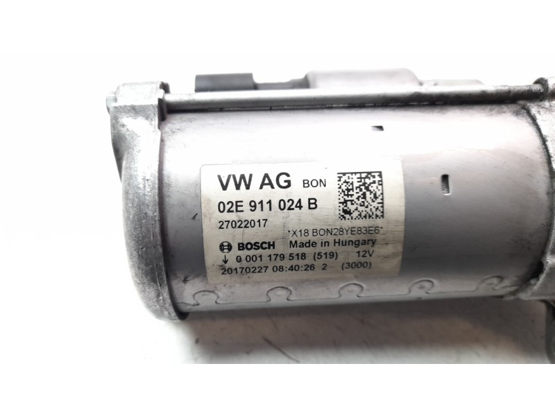Recambio de motor arranque para volkswagen scirocco (138) 2.0 tsi referencia OEM IAM 02E911024B ARF970501BS 