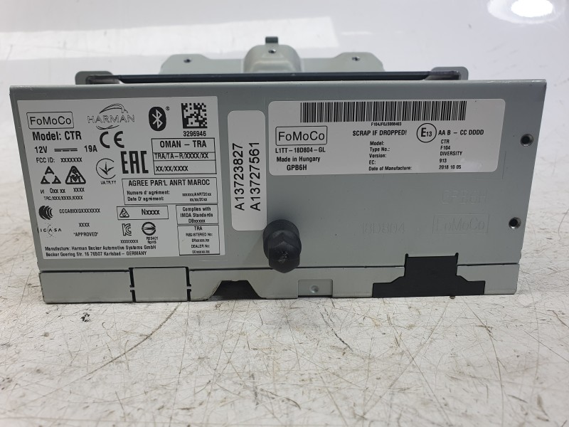 Recambio de sistema audio / radio cd para ford fiesta vii (hj, hf) 1.0 ecoboost referencia OEM IAM K1BT18B955FC L1TT18D804GL 